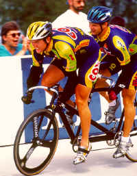 Garth Blackburn and Matt competing at the 1999 Elite National Championships in Trexlertown, Pennsylania. (Photo by Casey Gibson)