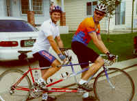 John McAlpine and Matt putting in some road miles on the Sunday group ride...
