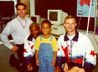 Mark, Kirk, Josh (Pikes Peak Elementary student), and Matt.