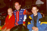 From left to right: Garrett Miller, Tanya Lindenmuth (2000 Olympian) and Ryan Miller.
