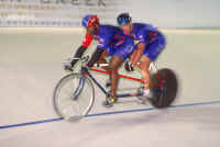 Kirk Whiteman and Matt racing at the WE Media Tandem Invitational in Trexlertown, Pennsylvania.